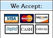 Carpet Cleaning Hinsdale il we accept visa, master card, exeriman express, discover, cash and checks